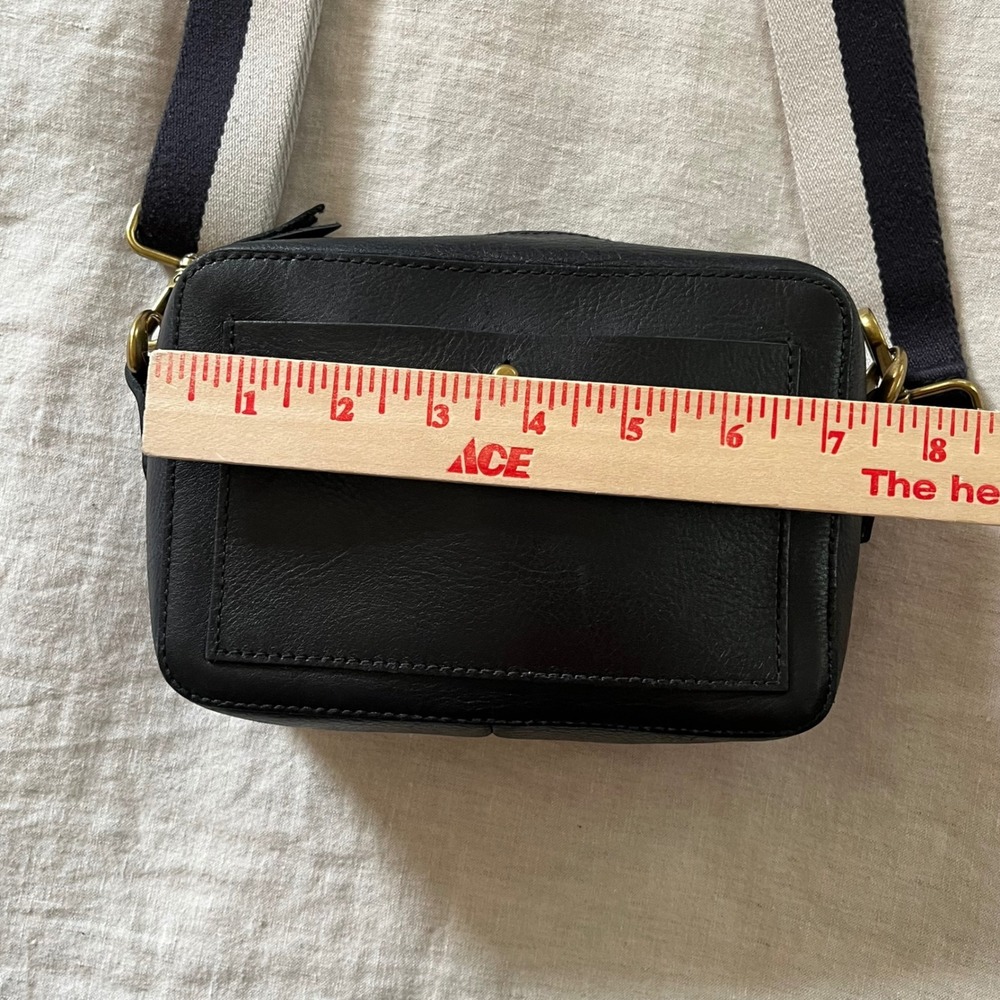 Madewell Transport Camera Crossbody Leather Bag Black - Picture 9 of 10